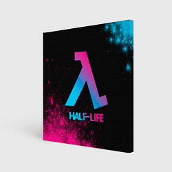 Картина квадратная Half-Life - neon gradient