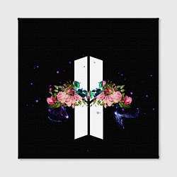 Холст квадратный BTS Flowers In Space, цвет: 3D-принт — фото 2