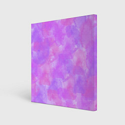 Картина квадратная Акварельная текстура в розовых тонах