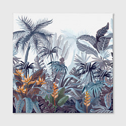 Холст квадратный Пышный тропический лес, цвет: 3D-принт — фото 2