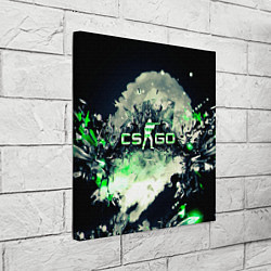 Холст квадратный CS GO green, цвет: 3D-принт — фото 2
