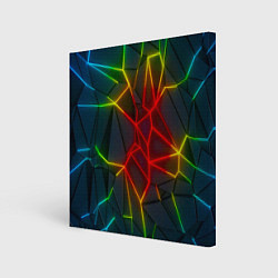 Холст квадратный Семицветный перелив, цвет: 3D-принт