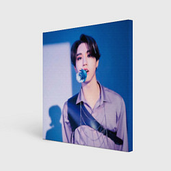 Холст квадратный Stray Kids 2nd World Tour Maniac Han, цвет: 3D-принт