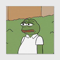 Холст квадратный Pepe Gomer прячется в кусты, цвет: 3D-принт — фото 2