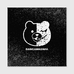 Холст квадратный Danganronpa с потертостями на темном фоне, цвет: 3D-принт — фото 2