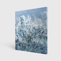 Картина квадратная Ледяные горы со снегом