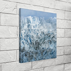 Холст квадратный Ледяные горы со снегом, цвет: 3D-принт — фото 2