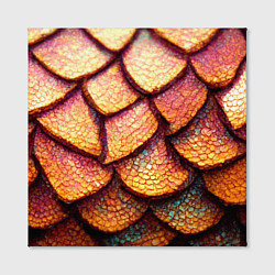 Холст квадратный Чешуя дракона крупная, цвет: 3D-принт — фото 2