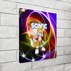 Холст квадратный Майлз Тейлз Прауэр - Sonic - Видеоигра, цвет: 3D-принт — фото 2