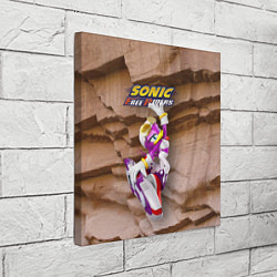 Холст квадратный Wave the Swallow - Sonic Free Riders, цвет: 3D-принт — фото 2