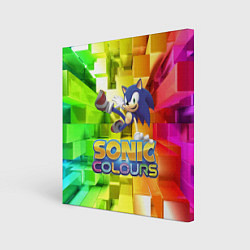 Картина квадратная Sonic Colours - Hedgehog - Video game