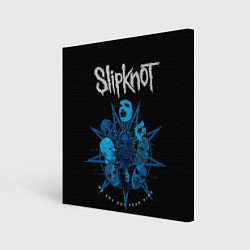 Холст квадратный Slipknot - pentagram, цвет: 3D-принт