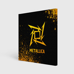 Картина квадратная Metallica - gold gradient