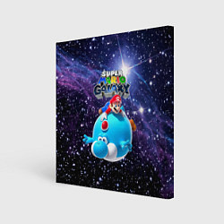Холст квадратный Super Mario Galaxy - Nintendo, цвет: 3D-принт
