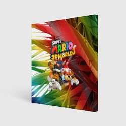 Картина квадратная Tiger-Bowser - Super Mario 3D World