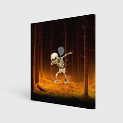 Картина квадратная Skeletons dab - dark forest