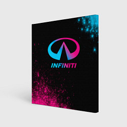 Картина квадратная Infiniti - neon gradient