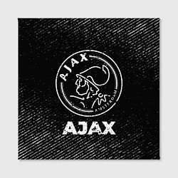 Холст квадратный Ajax с потертостями на темном фоне, цвет: 3D-принт — фото 2