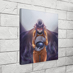 Холст квадратный Ирина Люминеск арт - Луна Лайка и Носферату, цвет: 3D-принт — фото 2