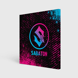 Картина квадратная Sabaton - neon gradient