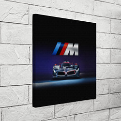 Холст квадратный BMW M Performance Motorsport, цвет: 3D-принт — фото 2