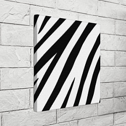 Холст квадратный Камуфляж зебры, цвет: 3D-принт — фото 2