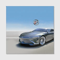 Холст квадратный Buick concept в пустыне, цвет: 3D-принт — фото 2