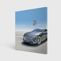 Картина квадратная Buick concept в пустыне