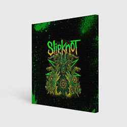 Картина квадратная Slipknot green satan