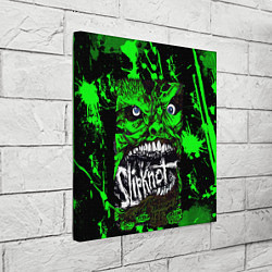 Холст квадратный Slipknot - green monster по, цвет: 3D-принт — фото 2