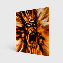 Картина квадратная Fire demon scream