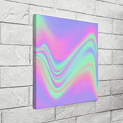 Холст квадратный Цветные волны, цвет: 3D-принт — фото 2
