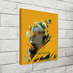 Холст квадратный Ребекка из Киберпанка, цвет: 3D-принт — фото 2