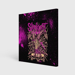 Картина квадратная Slipknot pink