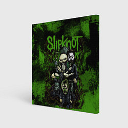 Картина квадратная Slipknot green art
