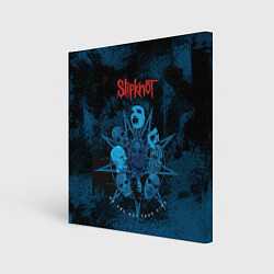 Холст квадратный Slipknot blue, цвет: 3D-принт