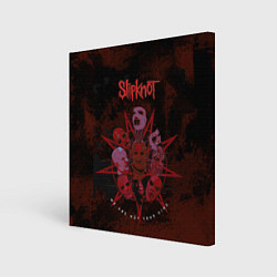 Картина квадратная Slipknot red satan