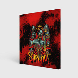 Картина квадратная Slipknot red satan