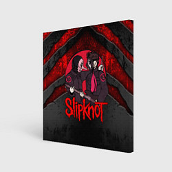 Холст квадратный Slipknot black and red, цвет: 3D-принт