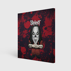 Холст квадратный Slipknot dark red, цвет: 3D-принт