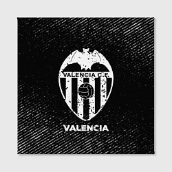 Холст квадратный Valencia с потертостями на темном фоне, цвет: 3D-принт — фото 2