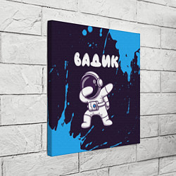 Холст квадратный Вадик космонавт даб, цвет: 3D-принт — фото 2
