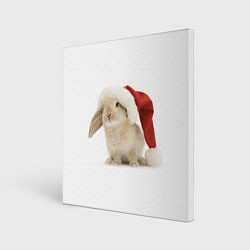 Картина квадратная Новогодний кролик - 2023