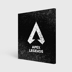 Картина квадратная Apex Legends с потертостями на темном фоне