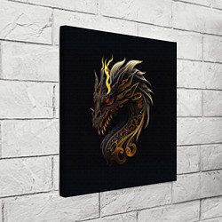 Холст квадратный Китайский дракон - ирезуми, цвет: 3D-принт — фото 2