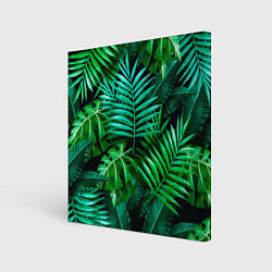 Картина квадратная Тропические растения - текстура