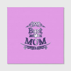 Холст квадратный День матери - Лучшая Мама, цвет: 3D-принт — фото 2