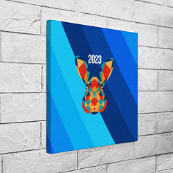 Холст квадратный Кролик из мозаики 2023, цвет: 3D-принт — фото 2