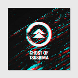 Холст квадратный Ghost of Tsushima в стиле glitch и баги графики на, цвет: 3D-принт — фото 2