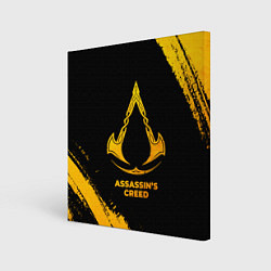 Картина квадратная Assassins Creed - gold gradient